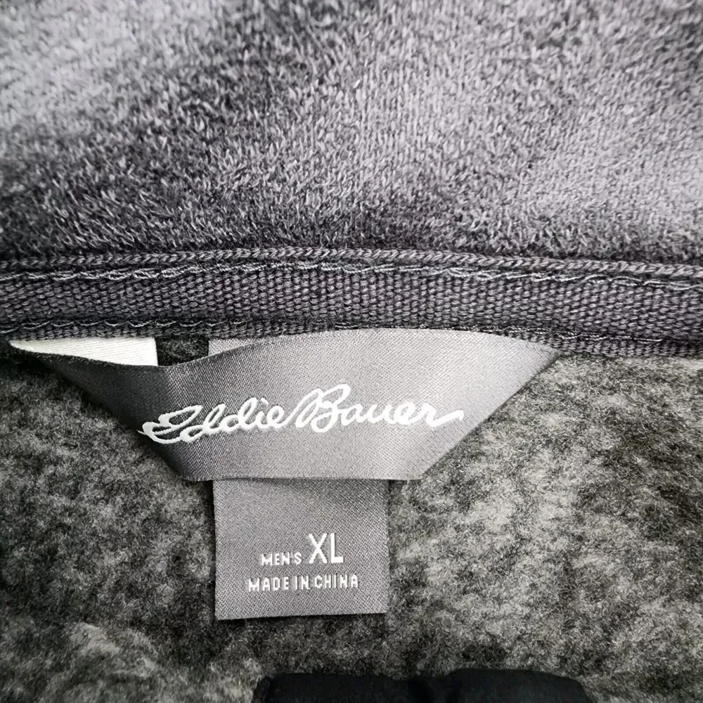 Eddie Bauer MR Convector 2.0 Mens Size XL Fleece‎ Snap Mock Neck Pullover Gray - Picture 5 of 10